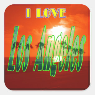 Aufkleber "Lovely Los Angeles"