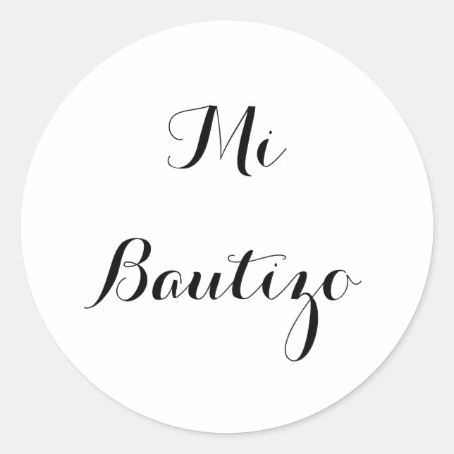 Aufkleber MI Bautizo (Vorderseite)