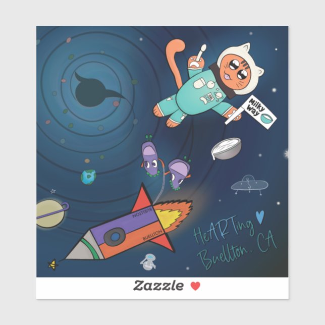 Aufkleber - Milchstraße (Blatt)