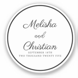 Aufkleber Minimalistisch Modernes Kalligraph