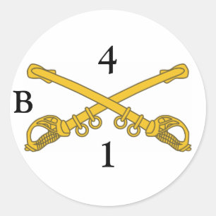 Aufkleber mit 4cav-Insignien, 4, 1, B