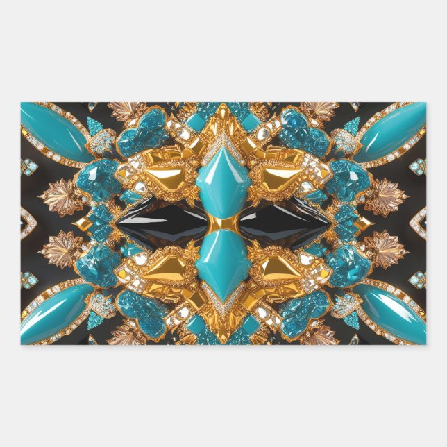 Aufkleber mit Bahamas-Farben (Vorderseite)