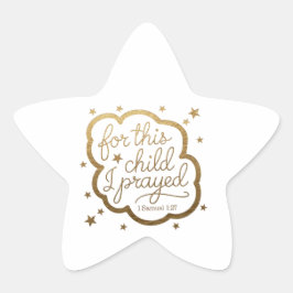 Aufkleber mit Bibelverse aus 1 Samuel 1:27