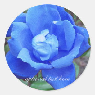 Aufkleber mit blauer Rose