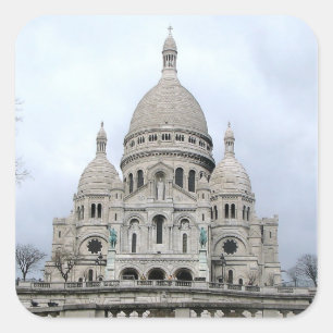 Aufkleber mit Blick auf Sacre Coeur de Paris