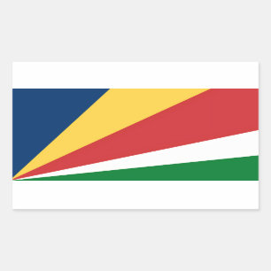 Aufkleber mit den Farben der Seychellen