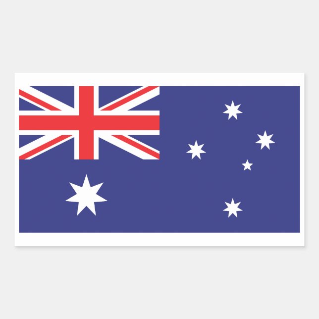 Aufkleber mit der australischen Nationalflagge (Vorderseite)