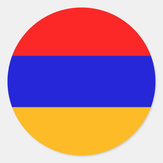 Aufkleber mit der Flagge Armeniens (Vorderseite)