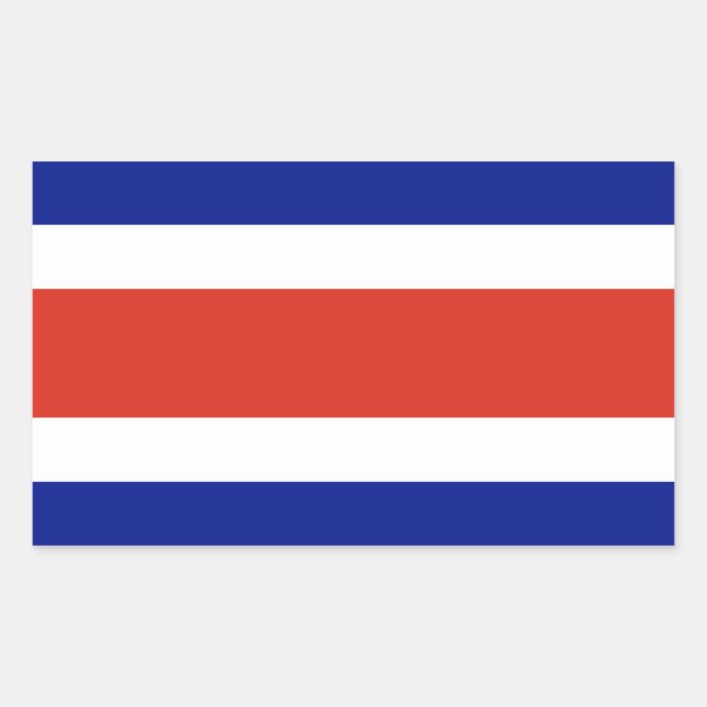 Aufkleber mit der Flagge Costa Ricas (Vorderseite)