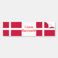 Aufkleber mit der Flagge Dänemarks