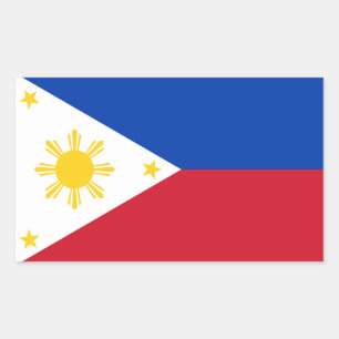 Aufkleber mit der Flagge der Philippinen