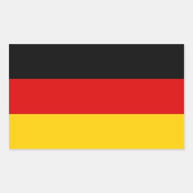 Aufkleber mit der Flagge Deutschlands (Vorderseite)