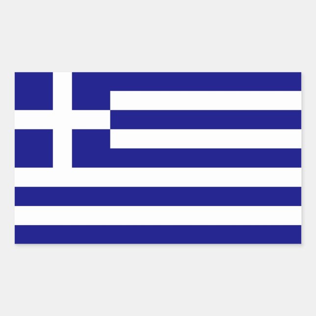 Aufkleber mit der Flagge Griechenlands (Vorderseite)