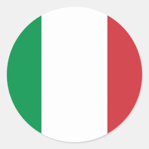 Aufkleber mit der Flagge Italiens