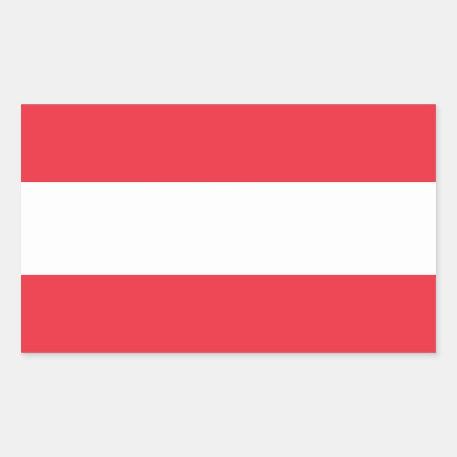 Aufkleber mit der Flagge Österreichs (Vorderseite)
