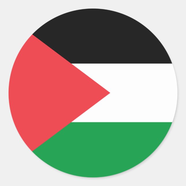 Aufkleber mit der Flagge Palästinas (Vorderseite)