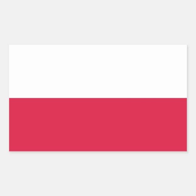 Aufkleber mit der Flagge Polens (Vorderseite)