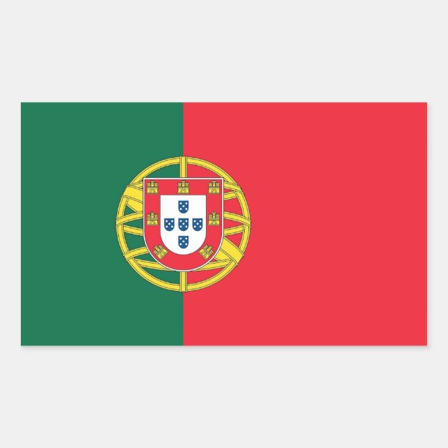Aufkleber mit der Flagge Portugals (Vorderseite)