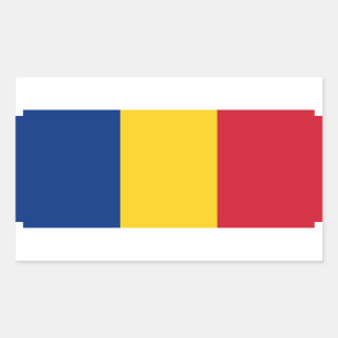 Aufkleber mit der Flagge Rumäniens