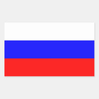 Aufkleber mit der Flagge Russlands