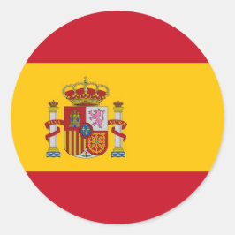 Aufkleber mit der Flagge Spaniens
