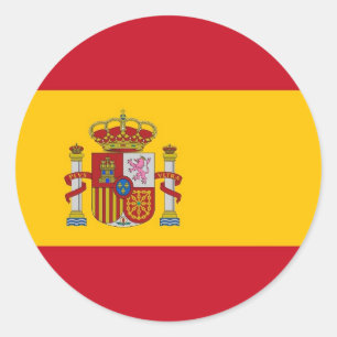 Aufkleber mit der Flagge Spaniens
