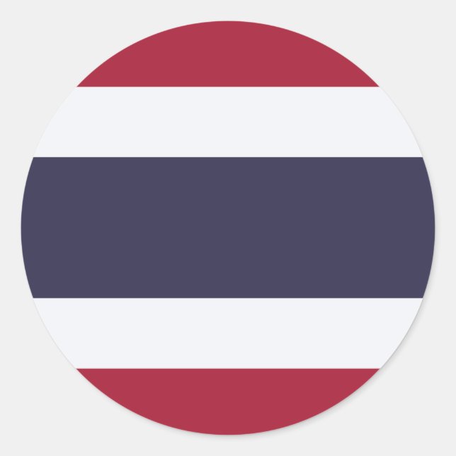 Aufkleber mit der Flagge Thailands (Vorderseite)