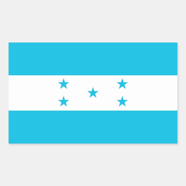 Aufkleber mit der Flagge von Honduras (Vorderseite)