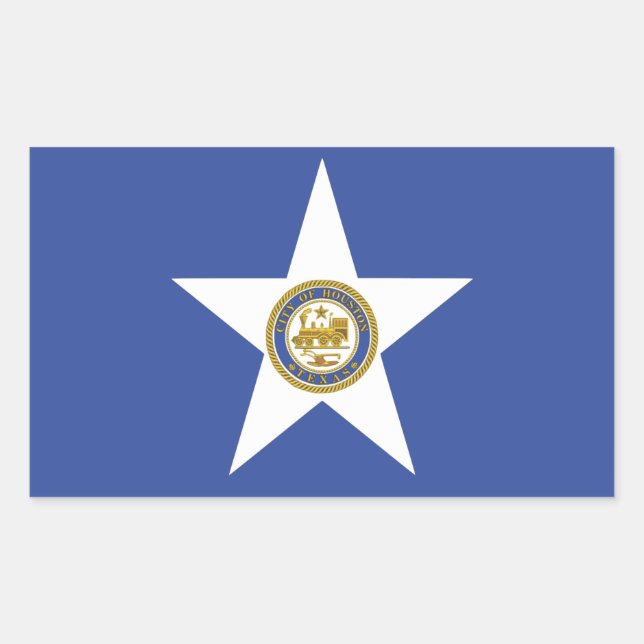 Aufkleber mit der Flagge von Houston (Vorderseite)