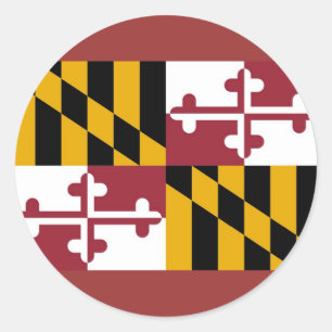 Aufkleber mit der Flagge von Maryland