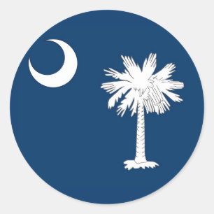 Aufkleber mit der Flagge von South Carolina