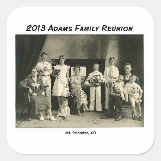 Aufkleber mit Familienbild