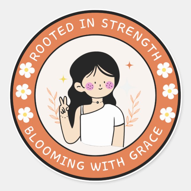 Aufkleber mit fester Stärke (Vorderseite)