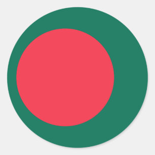 Aufkleber mit Flagge in Bangladesch