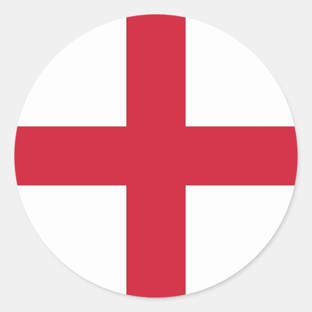 Aufkleber mit Flagge von England (Vorderseite)