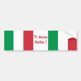 Aufkleber mit Flagge von Italien Autoaufkleber