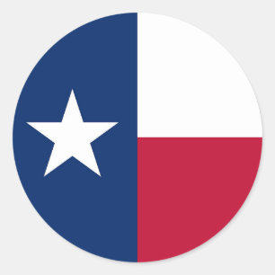 Aufkleber mit Flagge von Texas