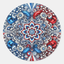 Aufkleber mit französischer Farbgestaltung