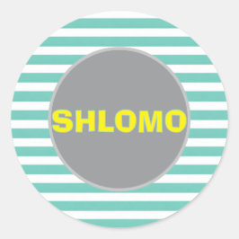 Aufkleber mit gestreiftem Party