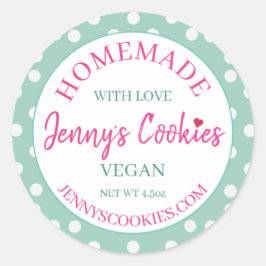 Aufkleber - Mit Liebe Jenny's Cookies hausgemacht