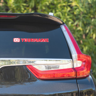 Aufkleber mit Logo auf dem Aufkleber für Vinyl-Sta