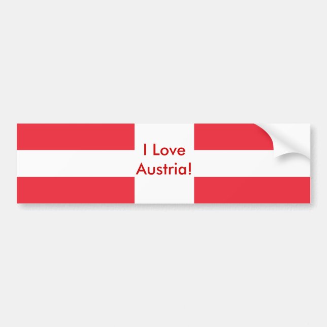 Aufkleber mit österreichischer Flagge Autoaufkleber (Vorne)