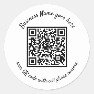 Aufkleber mit QR-Code