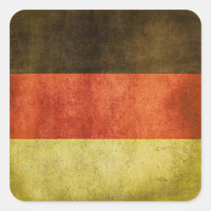 Aufkleber mit schmutziger Flagge aus Deutschland