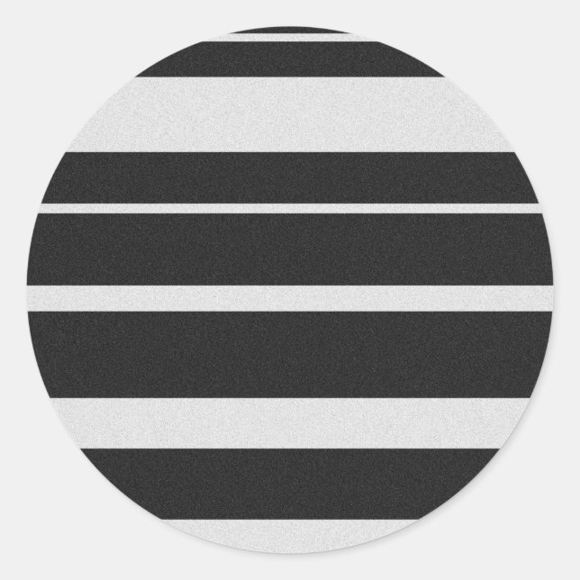 Aufkleber mit schwarzem und weißem Streifen (Vorderseite)