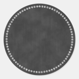 Aufkleber mit Silberring-Monogramm