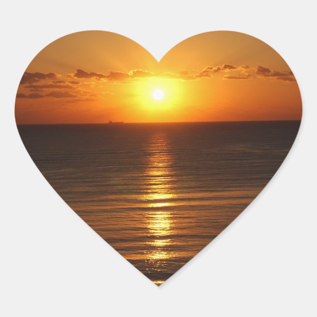 Aufkleber mit Sonnenuntergang (Vorderseite)