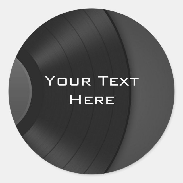 Aufkleber mit Vinyl-Hintergrund (Vorderseite)