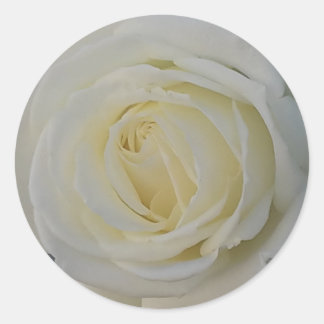 Aufkleber mit weißer Blume