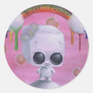 Aufkleber mit Zucker